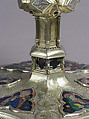 Ostensory, Silver, silver-gilt, basse taille enamel,  rock crystal, Italian (?)