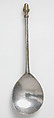 Acorn Knop Spoon, Silver, partial gilt, British