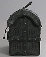 Coffret, Cuir bouilli (tooled leather), iron fittings, wood core, French