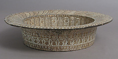 Plate, Tin-glazed earthenware, Spanish
