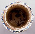 Pharmacy Jar, Tin-glazed earthenware, Spanish