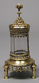 Reliquary, Silver gilt, rock crystal, and pearl, Hungarian