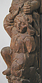 Architectural Support with Quarreling Figures, Oak, French