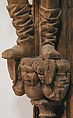 Architectural Support with a Peasant Holding a Club, Oak, French