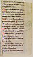 Manuscript Illumination with Initial V, from a Bible, Tempera on parchment, French