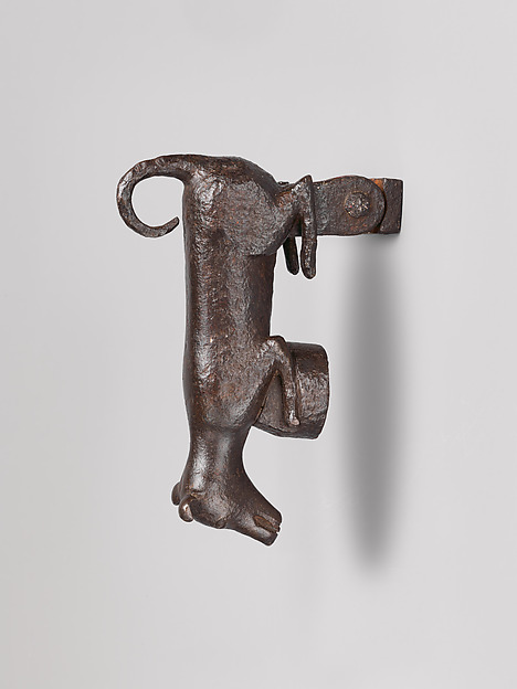 Door knocker in the shape of a small dog or puppy by an unrecorded maker, The Metropolitan Museum of Art