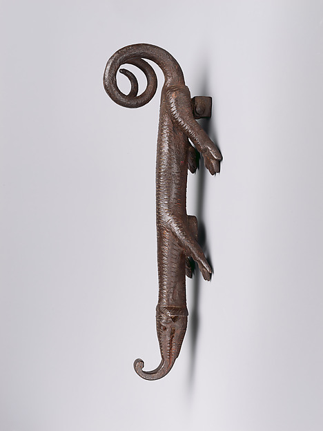 Door knocker in the shape of a lizard-like creature by an unrecorded maker, The Metropolitan Museum of Art