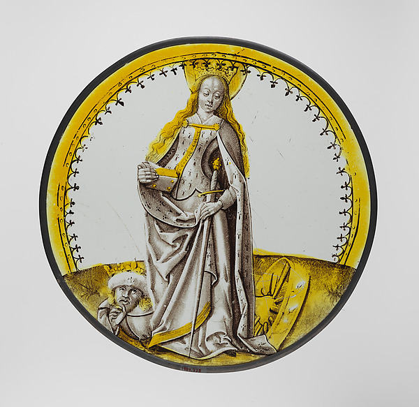Roundel with Saint Catherine of Alexandria by Anonymous