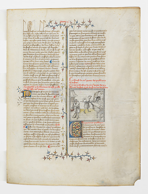 A Medieval Bakery, from the Book of Problems of Pseudo-Aristotle, translated into the French by Évrart de Conty