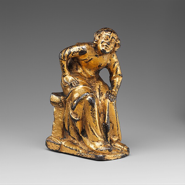 Support Figure of a Seated Cleric or Friar by an unrecorded maker, The Metropolitan Museum of Art