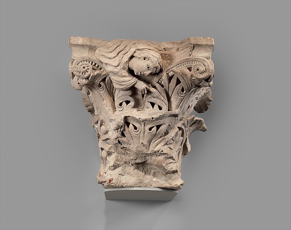 Capital with an Angel Emerging from a Cloud, ca. 1150–1200
