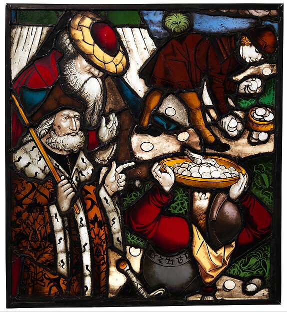 Gathering Manna by Friedrich Brunner