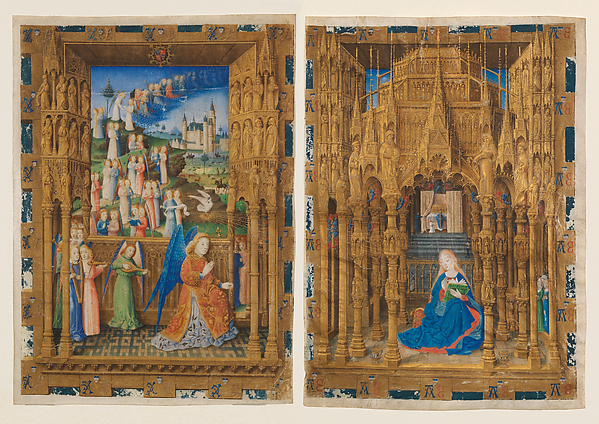The Annunciation from the Hours of Charles of France by Master of Charles of France, The Metropolitan Museum of Art