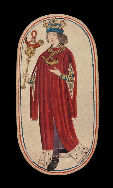 King of Horns, from The Cloisters Playing Cards by an unrecorded maker, The Metropolitan Museum of Art