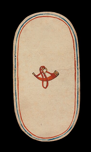 1 of Horns, from The Cloisters Playing Cards by an unrecorded maker, The Metropolitan Museum of Art