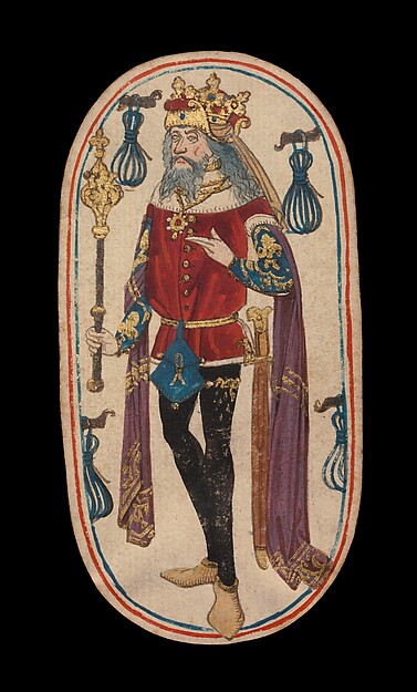 King of Tethers, from The Cloisters Playing Cards by an unrecorded maker, The Metropolitan Museum of Art