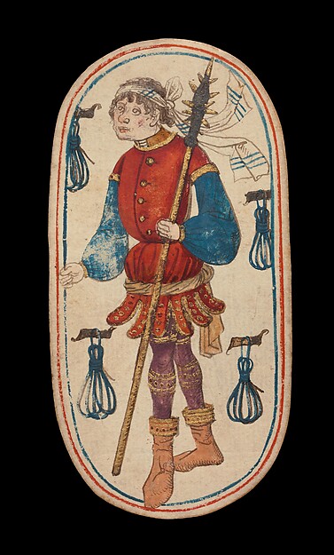 Knave of Tethers, from The Cloisters Playing Cards by an unrecorded maker, The Metropolitan Museum of Art
