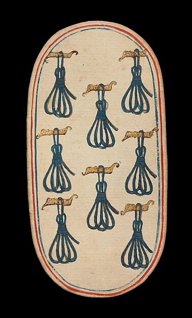 8 of Tethers, from The Cloisters Playing Cards by an unrecorded maker, The Metropolitan Museum of Art