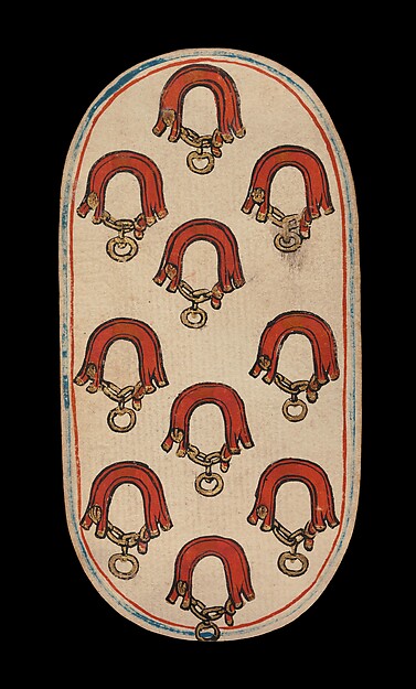 10 of Collars, from The Cloisters Playing Cards by an unrecorded maker, The Metropolitan Museum of Art