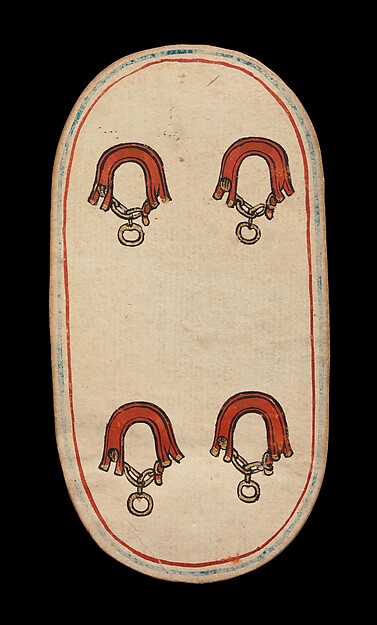 4 of Collars, from The Cloisters Playing Cards by an unrecorded maker, The Metropolitan Museum of Art