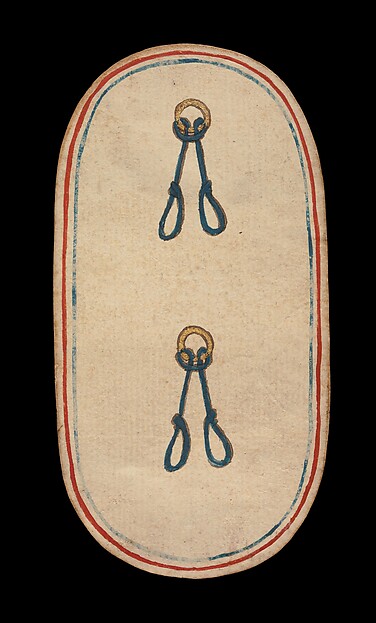 2 of Nooses, from The Cloisters Playing Cards by an unrecorded maker, The Metropolitan Museum of Art