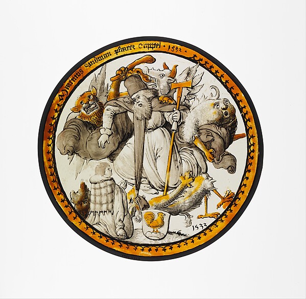 Roundel with the Temptation of Saint Anthony by an unrecorded maker, The Metropolitan Museum of Art