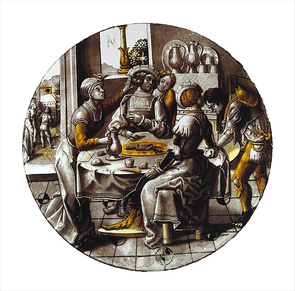 Roundel with Sorgheloos ("Carefree") with Easy Fortune