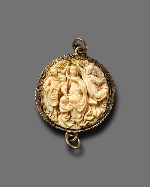 Pendant with the Coronation of the Virgin by Anonymous