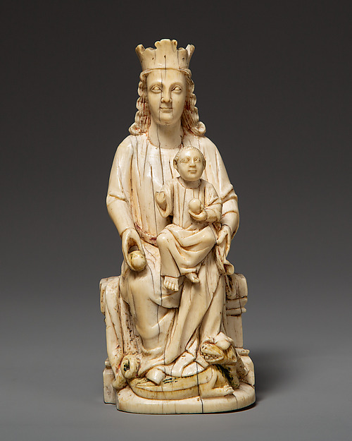Enthroned Virgin and Child by Anonymous