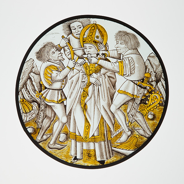 Roundel with Martyrdom of Saint Leger by an unrecorded maker, The Metropolitan Museum of Art