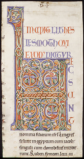 Manuscript Illumination with Initial H, from a Bible by an unrecorded maker, The Metropolitan Museum of Art