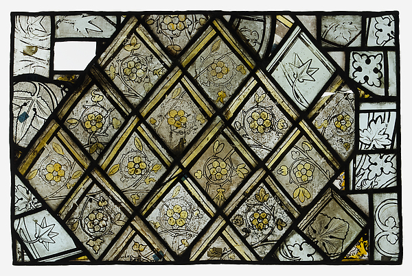 Panel Panel with Grisaille in a Wild-Rose Pattern by an unrecorded maker, The Metropolitan Museum of Art