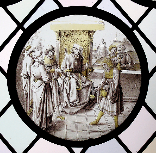 Roundel with Judgment or Allegorical Scene, ca. 1520
