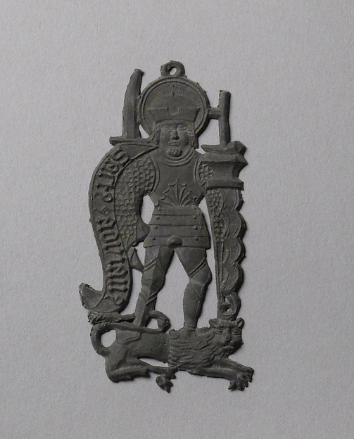 Pilgrim's Badge representing Saint Adrian by an unrecorded maker, The Metropolitan Museum of Art