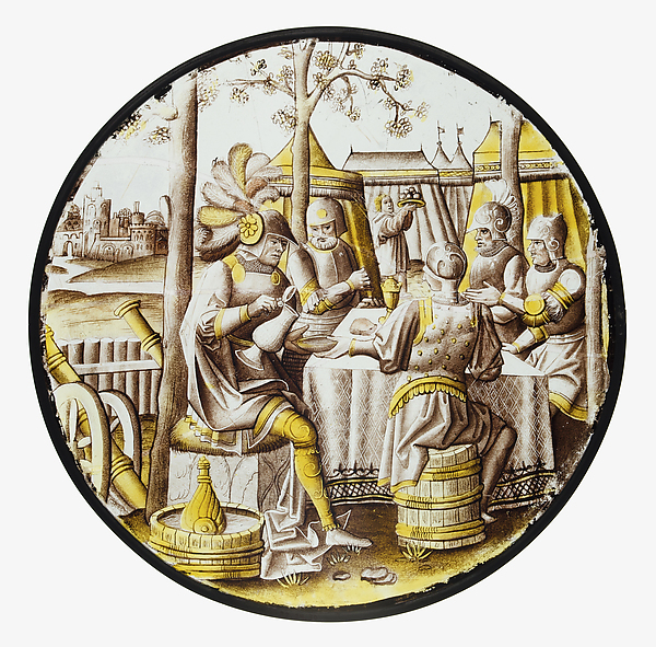 Roundel with Ben-Hadid and the Siege of Samaria, ca. 1525