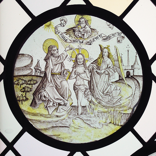 Roundel with the Baptism of Christ by Anonymous