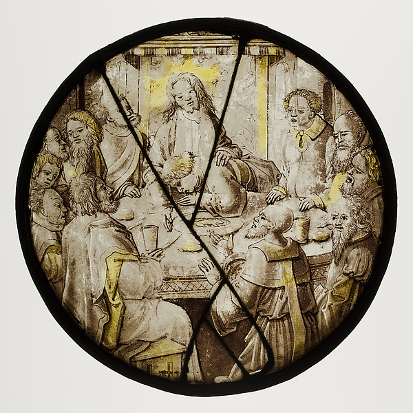 Roundel with the Last Supper by Anonymous