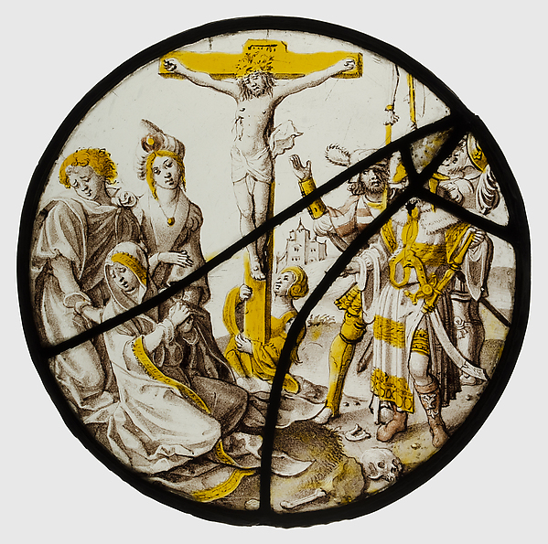 Roundel with the Crucifixion by Anonymous