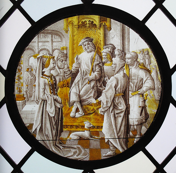 Roundel with Susanna Before the Judge by Anonymous