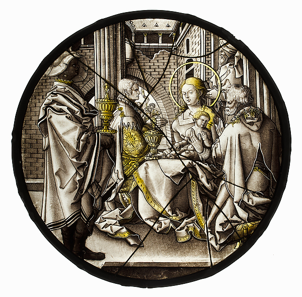 Roundel with Adoration of the Magi by Heinrich Aldegrever