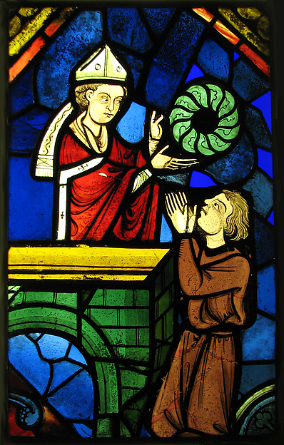 Archbishop Gauthier Cornut of Sens Displaying the Crown of Thorns by an unrecorded maker, The Metropolitan Museum of Art