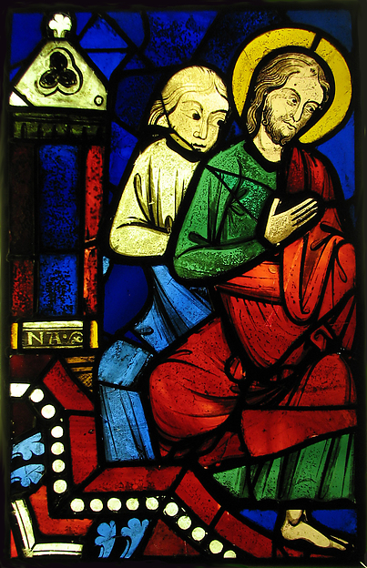 Two Seated Apostles from a Pentecost Scene by Anonymous