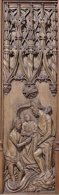 Panel with the Baptism of Christ by Anonymous