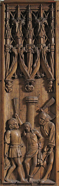 Panel with the Flagellation of Christ by an unrecorded maker, The Metropolitan Museum of Art