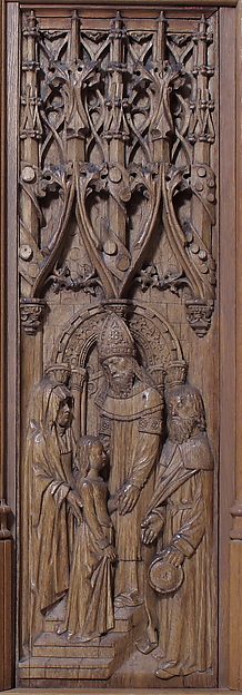 Panel with the Presentation of the Virgin in the Temple by an unrecorded maker, The Metropolitan Museum of Art