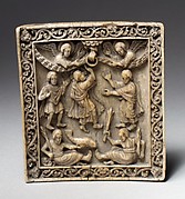 Plaque with Christ Presenting the Keys to Saint Peter and the Law to ...