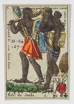 Image for Hab.t de Juida, from the playing cards (for quartets) "Costumes des Peuples Étrangers"