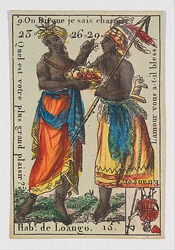 Image for Hab.t de Loango, from the playing cards (for quartets) "Costumes des Peuples Étrangers"