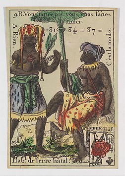 Image for Hab.t de Terre natal, from the playing cards (for quartets) "Costumes des Peuples Étrangers"
