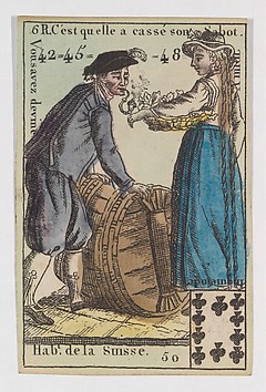 Image for Hab.t de la Suisse, from the playing cards (for quartets) "Costumes des Peuples Étrangers"